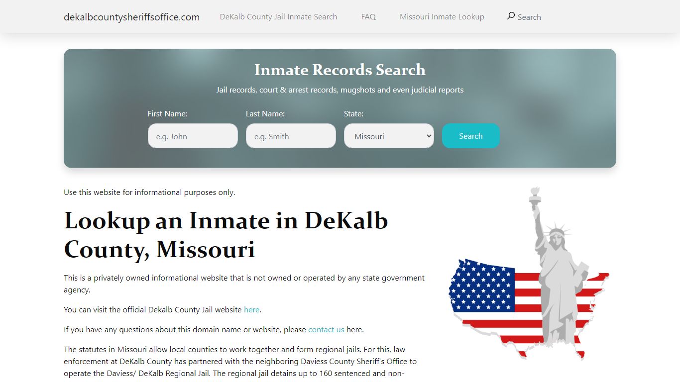 DeKalb County MO Inmate Search - Jail Roster, Offender Lookup