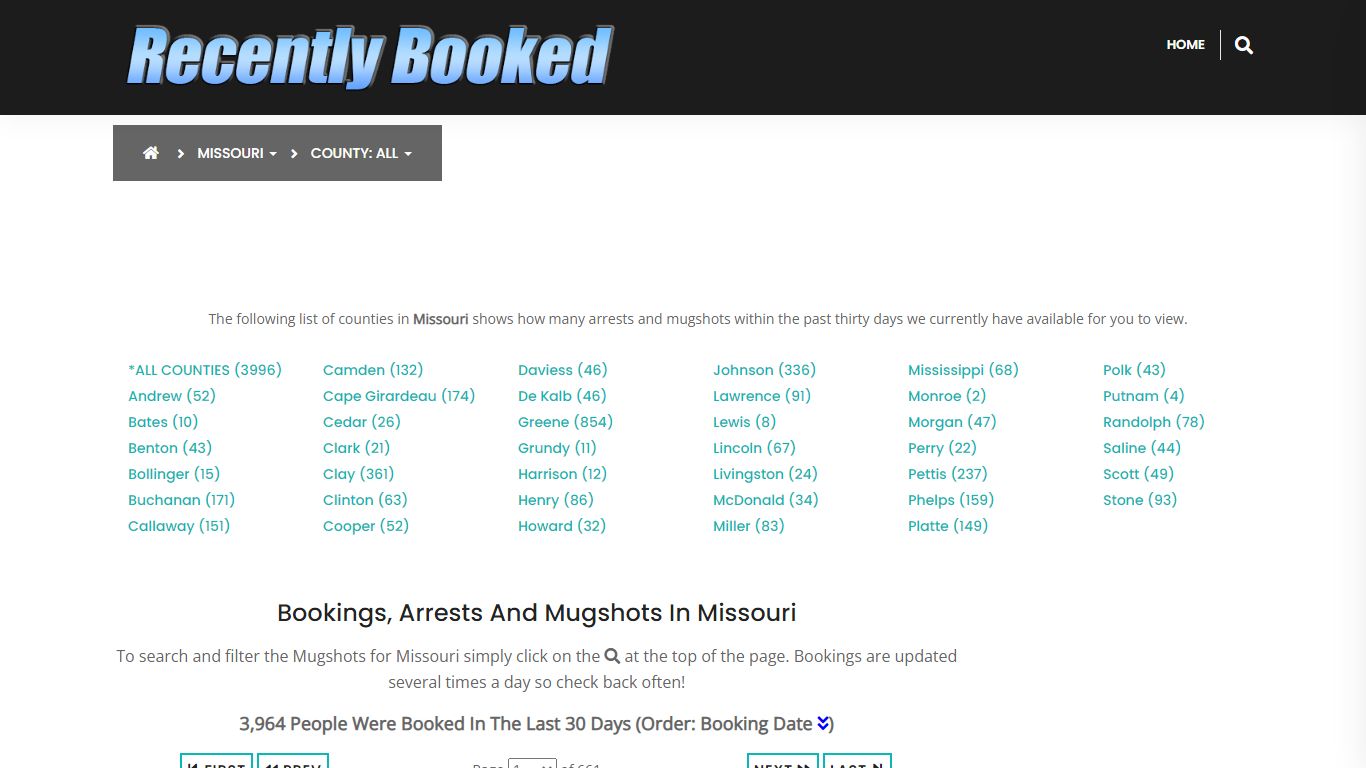Bookings, Arrests and Mugshots in De Kalb County, Missouri